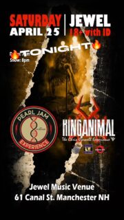 ‼️🔥🎼 MANCHESTER, NH 🎼🔥‼️

IT'S YOUR TURN 🔊

The "Sons of Seattle Tour" continues on Saturday 4/25, at Jewel Music Venue Manchester NH hosting 2 of the best Tributes on the Northeast Coast. If you want to be part of the grunge movement that defined an entire generation then don't miss this! 
Get Your pre-sale tickets 🎟 here 👇👇👇👇👇👇
https://events.ticketleap.com/tickets/jewel/chriscornelltribute

The Experiment - Pearl Jam Experience: Is New England's best tribute to Pearl Jam. Delivering all the powerful hits you've loved for decades. Get ready for some crowd surfing and a truly authentic PJ experience.

⬆️⬆️⬆️⬆️⬆️
We will also be collaborating on ⚠️"HUNGER STRIKE"⚠️ 
⬇️⬇️⬇️⬇️⬇️

King Animal - The Chris Cornell Experience: Has been touring the Northeast Coast with "The Sons of Seattle Tour " for over a year and authenticitally delivers all of Chris Cornell's iconic catalog. From Soundgarden/Temple of The Dog/ Audioslave and CC Solo career there is always an epic anthem/sing along for all Chris Cornell fans.
#chriscornell #soundgarden #audioslave #pearljam #newengland