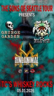 ‼️🔊LONG ISLAND, NY GRUNGE SHOW 🔊‼️

🔥ON FRIDAY 5/1/26 "THE SONS OF SEATTLE TOUR" CONTINUES IN WEST BABYLON, NY🔥

LONG ISLAND'S OWN TOP SEATTLE GRUNGE BANDS COME TO TC's Whiskey Rocks FOR 1 NIGHT ONLY!

💥Grunge Garden: Slams you with a variety of 90s Grunge hits by Pearl Jam, STP, Nirvana and many more!

💥King Animal - The Chris Cornell Experience: pays tribute to the legendary icon Chris Cornell like no other, covering the extensive catalog of Soundgarden/ Temple of The Dog/ Audioslave/ and CC Solo career!

💥 Love Hate Love Alice in Chains Tribute band: Long Island's own "Face Melting" Alice in Chains Tribute has been rocking the Long Island stages for 20+ Years!

This is a show you will not want to miss... 
NO TICKETS‼️ ADMISSION IS ONLY $15‼️ 
🤘🏼🎼🎵🎼🎵🤘🏼