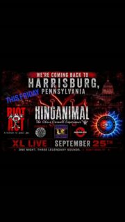 ‼️💥 HARRISBURG, PA 💥‼️

ON FRIDAY 9/25
THE SONS OF SEATTLE TOUR PRESENTS:

A night of Grunge Icons! Hosted by XL LIVE in Harrisburg, PA. Don't miss this 1 night  only of grunge icons that shaped an entire generation. $15 advanced tickets $20 DOS. Get your tickets 🎟 here 👇👇👇
https://www.ticketmaster.com/event/0200651118437653?fbclid=IwdGRjcATxvJpjbGNrBPG8YXBkb2YBZXh0bgNhZW0CMTEAc3J0YwZhcHBfaWQMMzUwNjg1NTMxNzI4AAEeiXq8kbFoDjbMmaXN6VkT0p5yZD9M5lq4i3yC2IxggyQSHvQ7EN6gbNYt750_aem_zESou2fmJRR2YNMQjeIWtw

DOORS: 7PM
SHOWTIME:8PM

💥KING ANIMAL: Formed by some of the industries best musicians to create, The Ultimate Chris Cornell Experience. Soundgarden/Audioslave/Temple of The Dog and Solo carrer. Come see their return to XL Live!

💥SOCIAL PARASITE: NJ and PAs hard hitting, face melting Alice in Chains tribute that brings you all the iconic hits you know and love. 

💥RIOT ACT: A Pearl Jam tribute from NJ/PA that has been winning crowds over for years. Don't miss singing along to these electrifying classics that created a movement.
#chriscornell #soundgarden #pearljam #aliceinchains #Pennsylvania